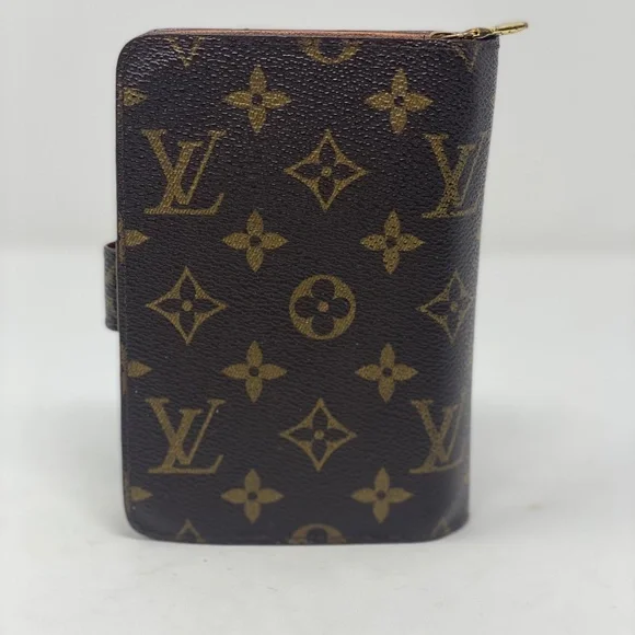 LOUIS VUITTON Logo Porte Papier Zip Bifold Wallet Monogram Brown  Serial #SP0929 - Picture 4 of 12